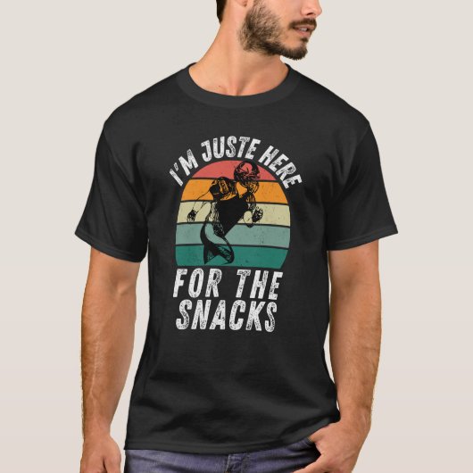 I'm Just Here For The Snacks Football retro T-Shirt (Vorderseite)
