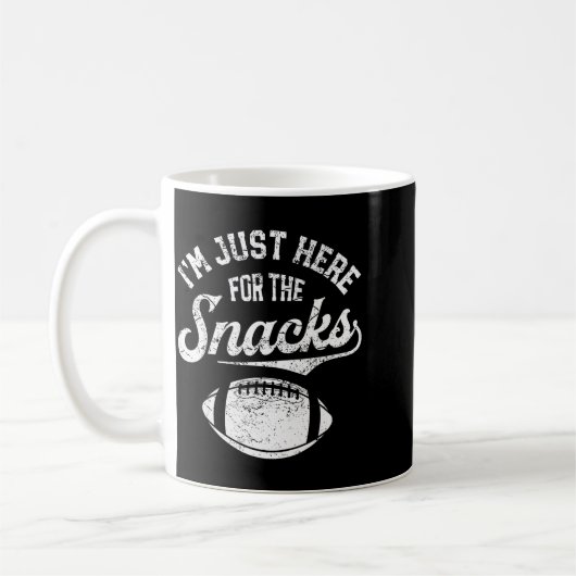 I'm Just Here For The Snacks Funny Fantasy Footbal Kaffeetasse (Links)