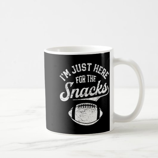 I'm Just Here For The Snacks Funny Fantasy Footbal Kaffeetasse (Rechts)