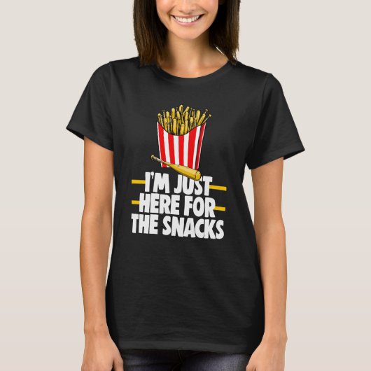 I'm Just Here For The Snacks Men Baseball Bat & Fr T-Shirt (Vorderseite)