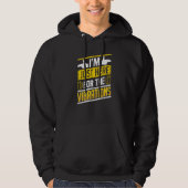 Im Just Here For The Vibrations Sign Language Deaf Hoodie (Vorderseite)