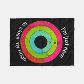 I'm Just Here To Close My Ring Fleecedecke (Vorderseite (Horizontal))