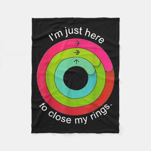 I'm Just Here To Close My Ring Fleecedecke (Vorderseite)