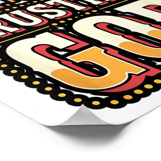 I'm Just Out Here Trusting God Quote  Poster (Ecke)