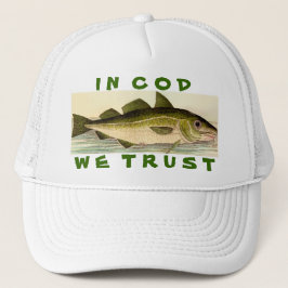 Im Kabeljau vertrauen wir Truckerkappe