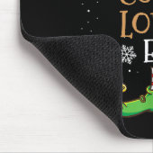 Im Kaffee Lover Elf Weihnachten Mousepad (Ecke)