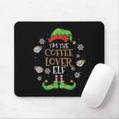 Im Kaffee Lover Elf Weihnachten Mousepad (Mit Mouse)