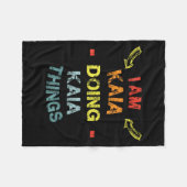 I'm Kaia Doing Kaia Things Cool Funny Christmas Gi Fleecedecke (Vorderseite (Horizontal))