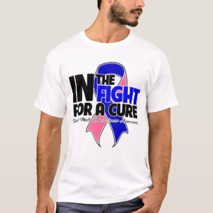 Im Kampf für eine Heilung - männlicher Brustkreb T-Shirt