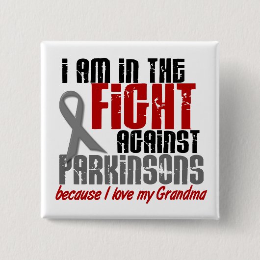 Im Kampf gegen Parkinson-Krankheit GROSSMUTTER Button (Vorderseite)