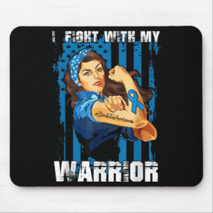 Im Kampf mit meinem Krieger tragen wir blau gegen  Mousepad