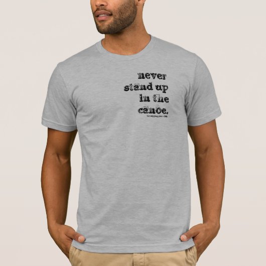 im Kanu T-Shirt (Vorderseite)