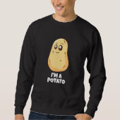 Im Kartoffel vegetarische Speisen Yam Potato Sweatshirt (Vorderseite)