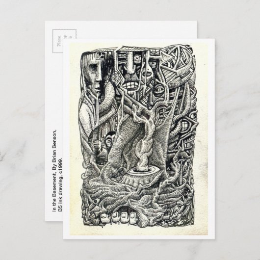 Im Keller Postkarte (Vorne/Hinten)