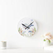 Im Kinderzimmer des Meeres Runde Wanduhr (Zuhause)