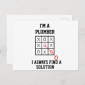 Im Klempner finde ich immer eine Lösung Postkarte (Vorne/Hinten)