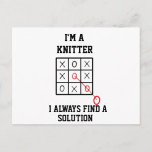 Im Knitter finde ich immer eine Lösung Postkarte