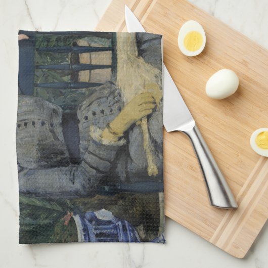 Im Konservatorium durch Edouard Manet Geschirrtuch (Viertel Falte)