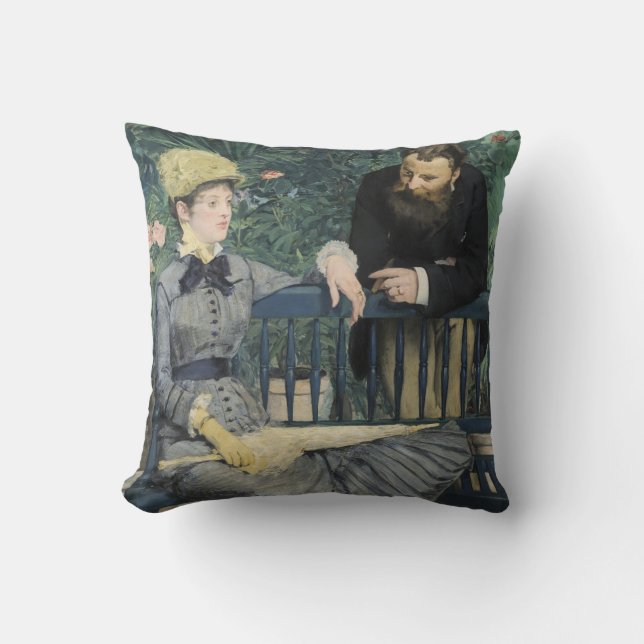 Im Konservatorium Edouard Manet Kissen (Vorderseite)
