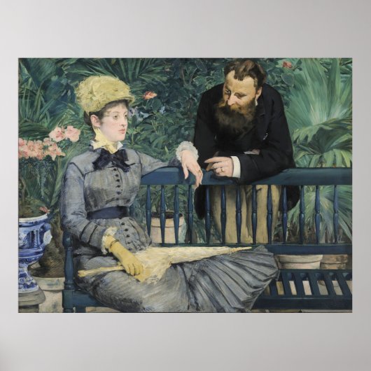 Im Konservatorium Edouard Manet Poster (Vorne)