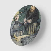 Im Konservatorium Edouard Manet Runde Wanduhr (Winkel)
