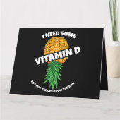 Im Kopf Ananas brauche ich etwas Vitamin D Swinge Karte (Rückseite)