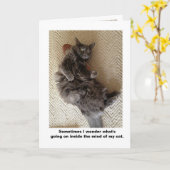 Im Kopf der Katzen Karte (Gelbe Blume)