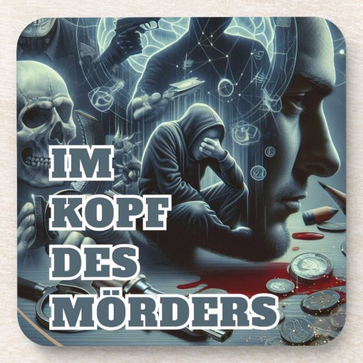 Im Kopf des Mörders  Getränkeuntersetzer (Vorderseite)