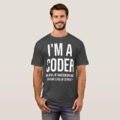 Im Kopf mein Niveau Sarcasm Funny Coder T-Shirt (Vorne ganz)