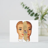 im Kopf Postkarte (Stehend Vorderseite)