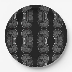 im Kopf xray mri scannen medizinisch Pappteller