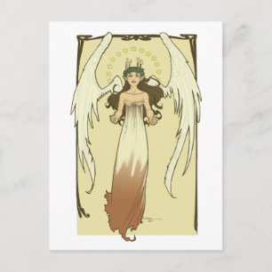 Im Kreis des Engels Postkarte