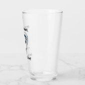 "Im Lachen stehen... - Bierfischen Glas (Links)
