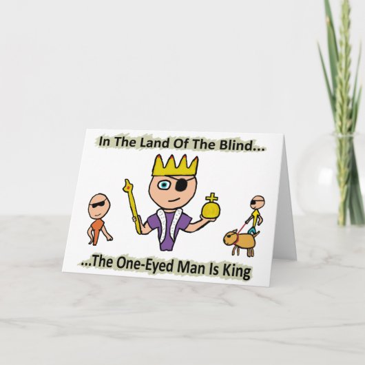 Im Land der Blinden Karte (Vorderseite)