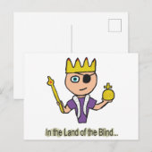 Im Land der Blinden Postkarte (Vorne/Hinten)
