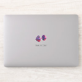 Im Laufe Der Zeit Gebaut Motivationshantel Custom- Aufkleber