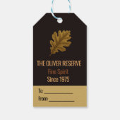 Im Laufe der Zeit Perfektioniert | Whisky-Feier Geschenkanhänger (Rückseite)