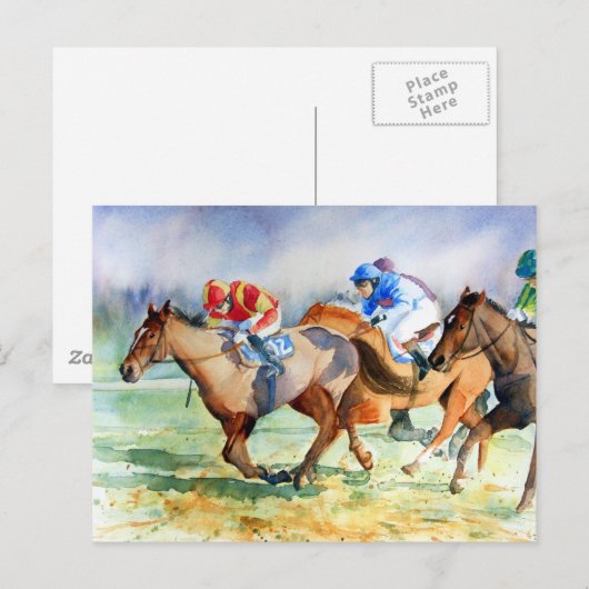 Im Laufen Postkarte (Vorne/Hinten)