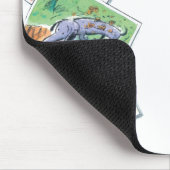 Im Leben eines Hundes Mousepad (Ecke)