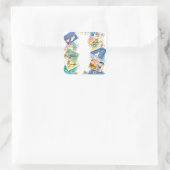 Im Leben eines Hundes Quadratischer Aufkleber (Tasche)