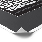 Im Leben geht es darum, Ihr eigenes Zitat-Poster z Poster (Ecke)