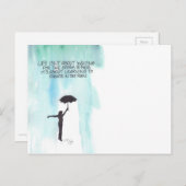 Im Leben geht es nicht darum, dass der Sturm vorbe Postkarte (Vorne/Hinten)