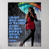 Im Leben geht es nicht darum, den Sturm warten, Poster (Vorne)