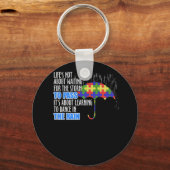 Im Leben geht es nicht darum, den Sturm Warten, um Schlüsselanhänger (Vorderseite)