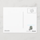 Im Leben geht es nicht darum, für den Sturm warten Postkarte (Rückseite)