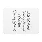 Im Leben geht es nicht darum, sich selbst zu finde Magnet (Horizontal)