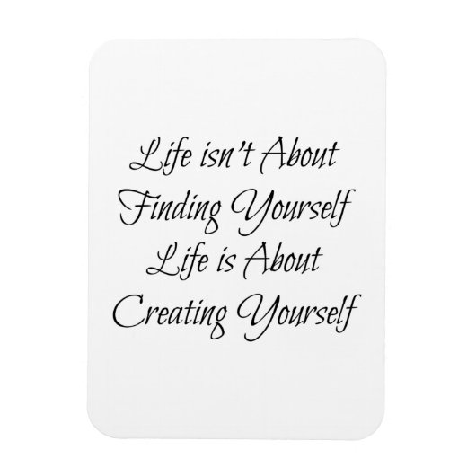 Im Leben geht es nicht darum, sich selbst zu finde Magnet (Vertikal)