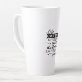 Im Leben geht es nicht darum, sich selbst zu finde Milchtasse (Linke Ecke)