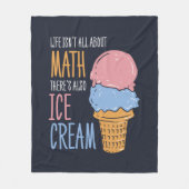 Im Leben geht es nicht nur um Mathe, sondern auch  Fleecedecke (Vorderseite)