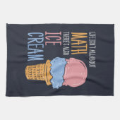 Im Leben geht es nicht nur um Mathe, sondern auch  Geschirrtuch (Horizontal)